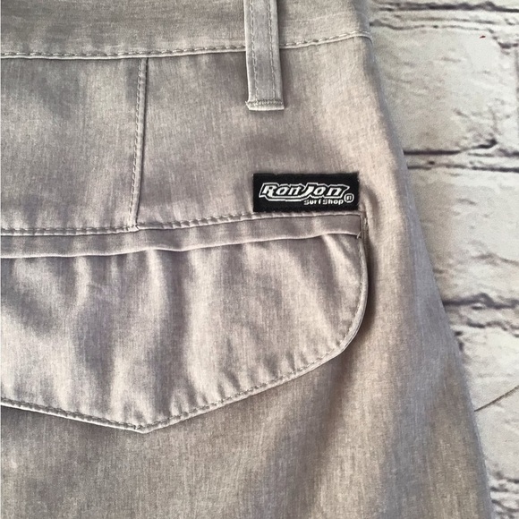 Ron- Jon Surf shop Skate Board flat front back pockets size 32 surf shorts - Picture 5 of 7